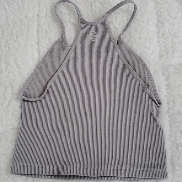 29. Free People Movement Happiness Runs Crop Grey - Picture 3 of 9